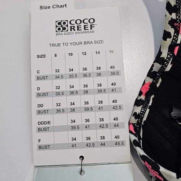 Coco Reef Enrapture Swimsuit Top  32/34C - Picture 10 of 12